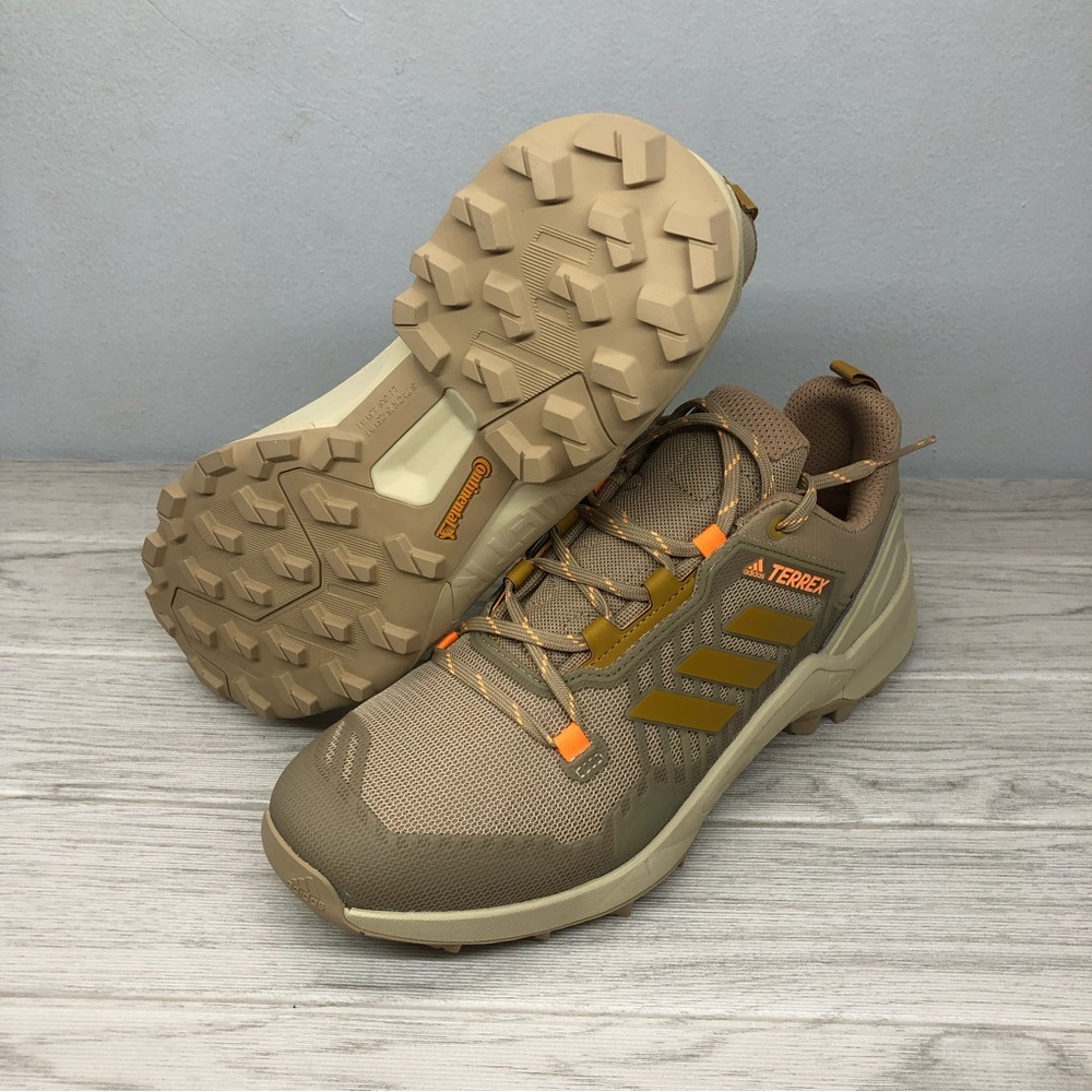 New Adidas Terrex Swift R3 Beige Tone Hiking Shoes GZ0359 Men 10.5 - Picture 1 of 7